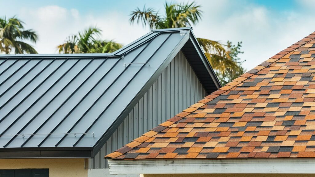 a photo of a metal roof and a shingle ro YeNSZqQZR3mwsbSyrK7zDg cKedKaubSaOlRaWptVhMrQ