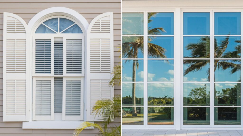 window shutters vs impact glass South Florida